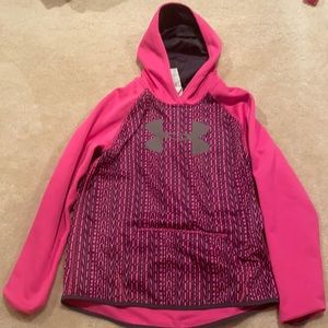 underarmor kids neon pink XL sweatshirt